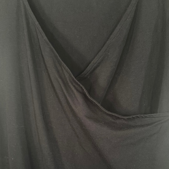 Old Navy Tan Ruched Asymmetrical Midi - Picture 9 of 11